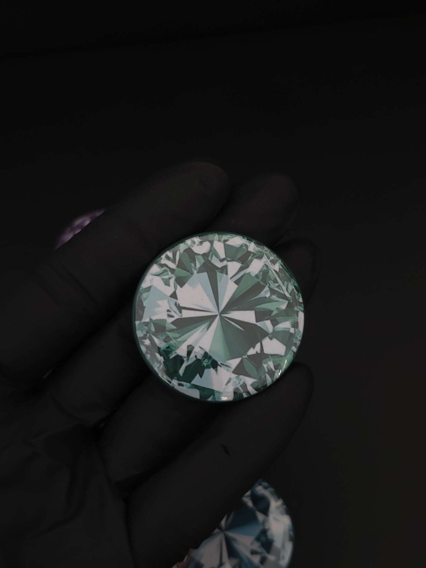 Radiant Gemstone Style Magnets set of 9