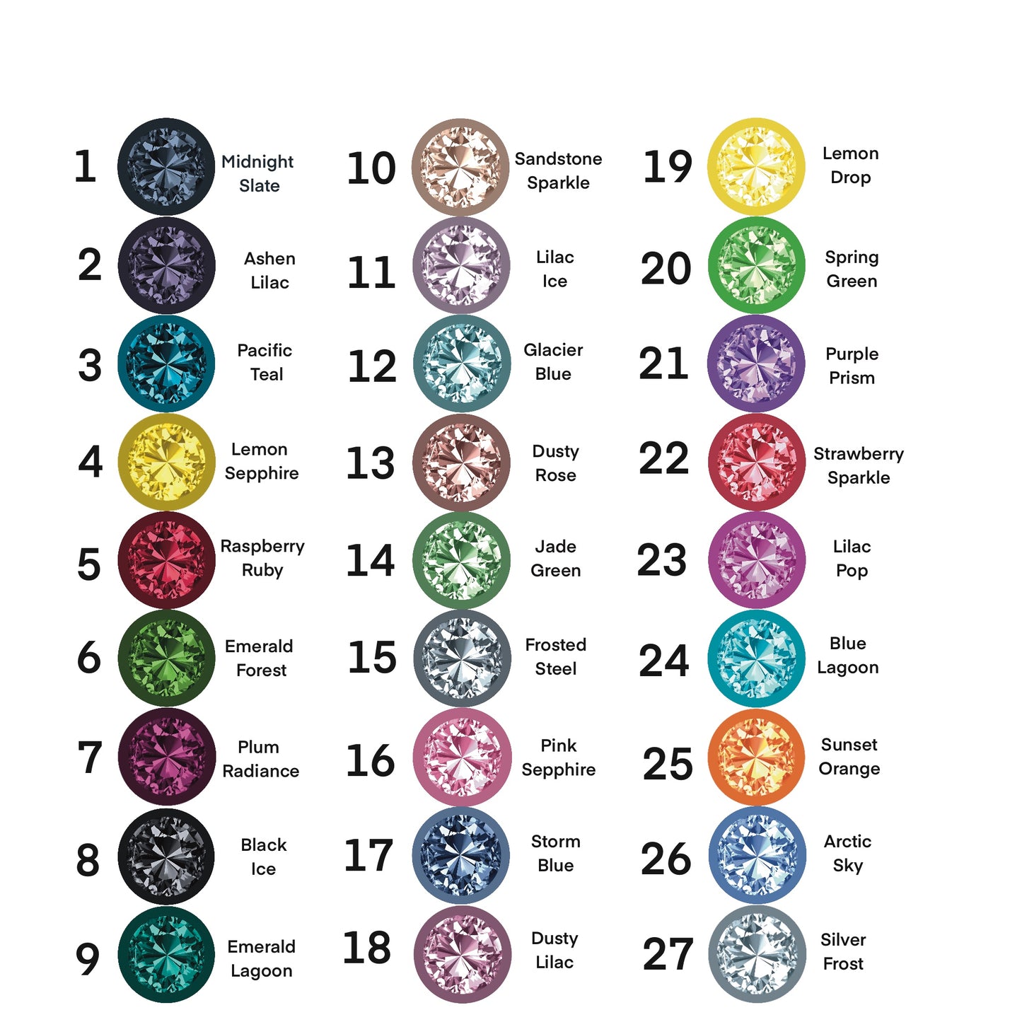 Gemstone Style Magnets